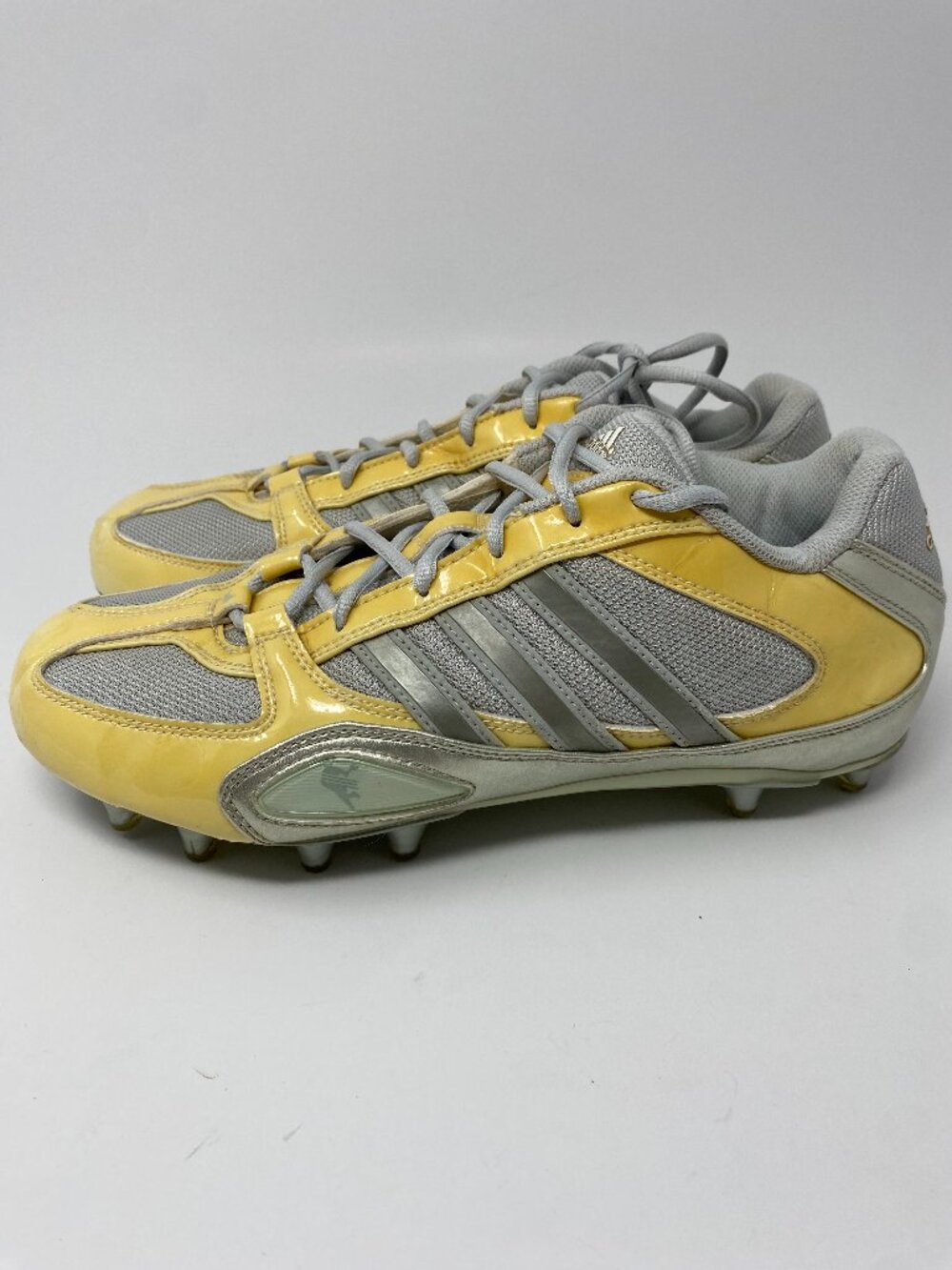 Adidas 2007 Cleats Mens 9 Yellow Silver 600001 664081 Soccer Football Lacrosse